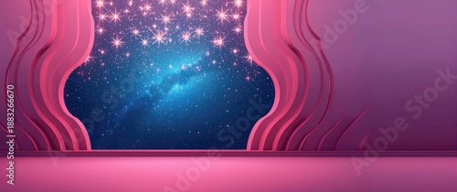 Pink and blue abstract back...