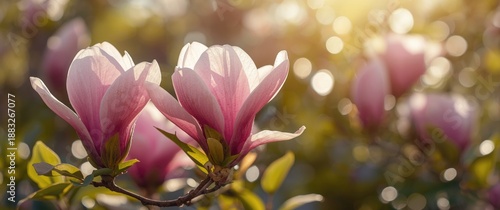 Full bloom of large pink ma...