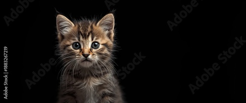 Macro photograph of kitten ...