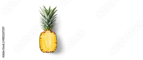 White background with isola...