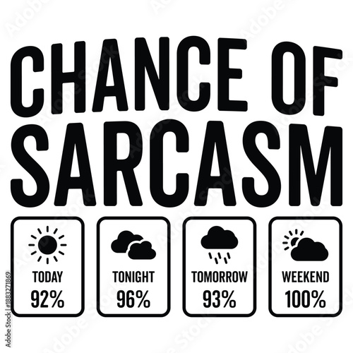 Chance Of Sarcasm Joke Funny