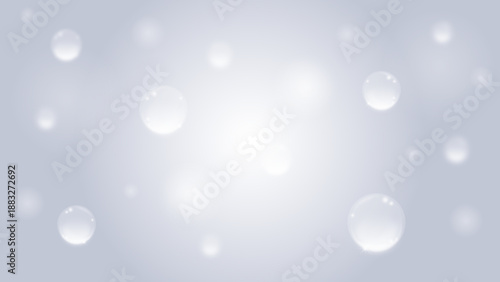 水滴／水と光　潤いのイメージ　water drop　シルバー　RGB作成