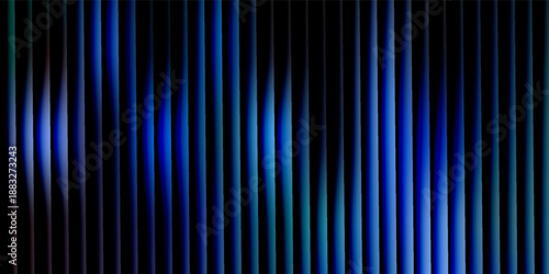 Glass ripple texture with dark gradient background, lilac light streaks Vector illustration, Glass effect background