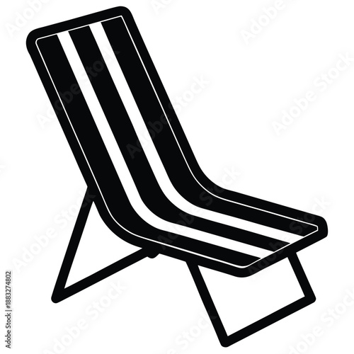 lounge chair vector icon on white background