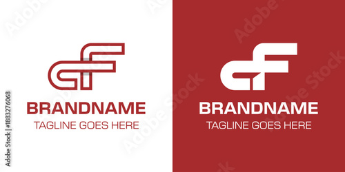 Letters CF Monogram Logo Set, suitable for any brand with FC or CF initials