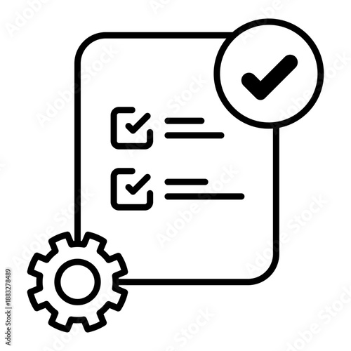 Project management completed icon