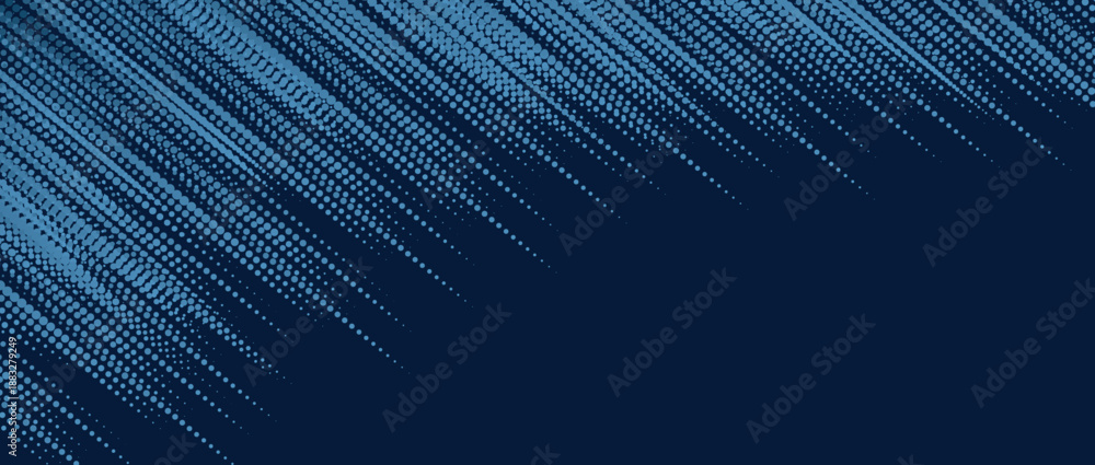 Obraz premium Abstract dark blue background with glowing blue tech dots texture. Modern and futuristic digital data abstract concept. VOL. 3