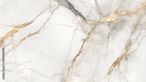 Luxury Stone Background with Gold Marble Veins. Polished White Marble Texture with Gold Streaks