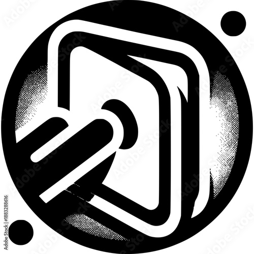 Modern Door Lock Icon: A sleek, minimalistic icon depicting a modern door lock, suggesting security and access.