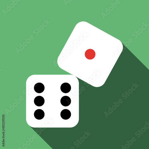 Dice Vector Art. Perfect for taking a risk, taking a chance concept