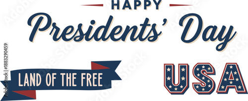 Happy Presidents' Day USA Land of the Free Celebration