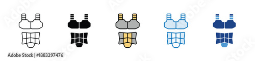 Exoskeleton minimal icon set multiple style collection