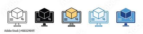 Object Editing minimal icon set multiple style collection