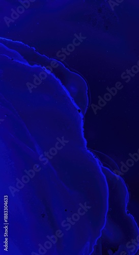 Deep sapphire pigment washes across a surface, creating a rich, vibrant abstract background texture with flowing, energetic movement ,transition ,dye ,pattern