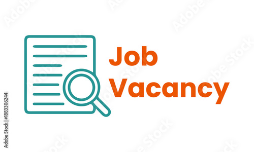 Searching for a new career opportunity: illustration of a job vacancy notice or application document.