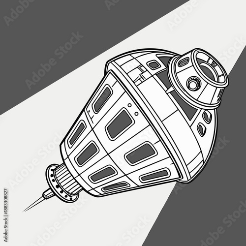 Futuristic hovering engine core advanced