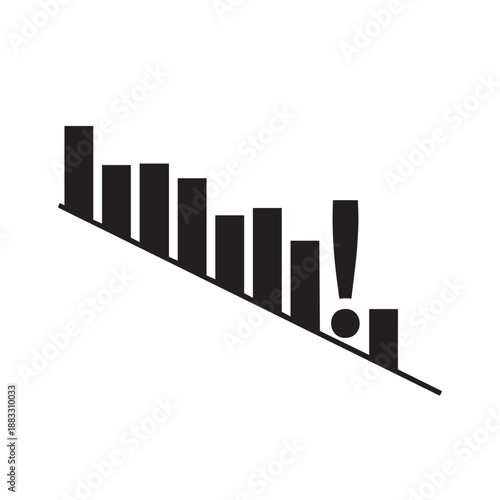 Black and white abstract whisker with a dot at the end line dot