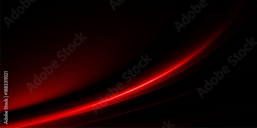 Abstract red wave background featuring smooth flowing lines and glowing energy curves in a creative fractal art illustration design for a textured backdrop wallpaper