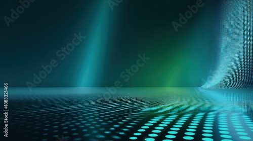 Abstract teal background with digital texture
