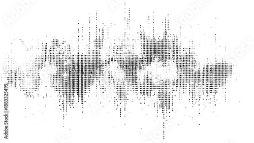 Halftone grunge dust texture. Abstract monochrome background. Texture is black and white pattern