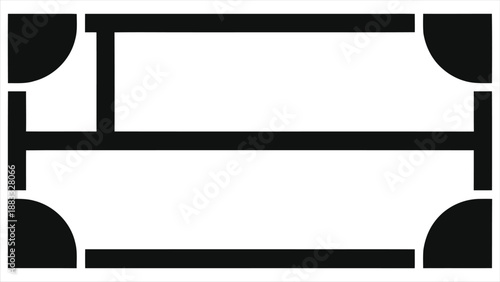 Empty AI Digital Dashboard Frame Vector, Minimalist Monochrome Blank UI UX Screen Template, Artificial Intelligence Powered Tech Interface Layout, Clean Outline Data Monitor Wireframe for App or Web