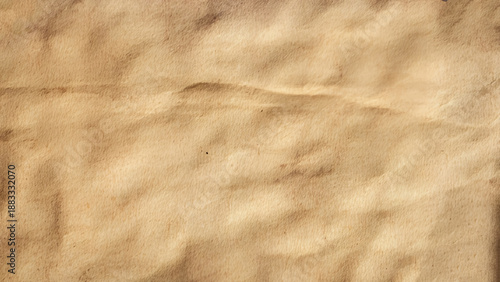 Crumpled paper. sheet of brown cardboard paper. detailed high resolution texture. abstract background for wallpaper.