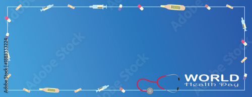 World Health Day banner design.