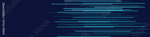 Abstract visualization of horizontal tech lines in blue and teal on a dark backdrop.