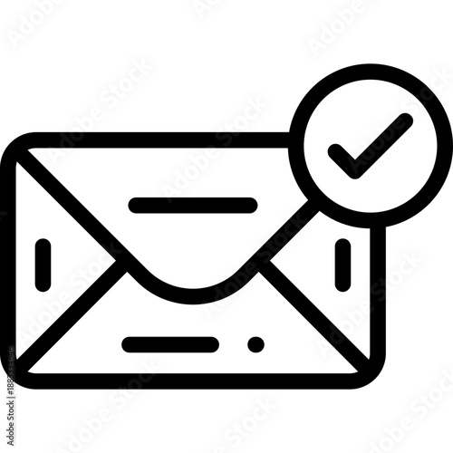 Envelope circle check Icon