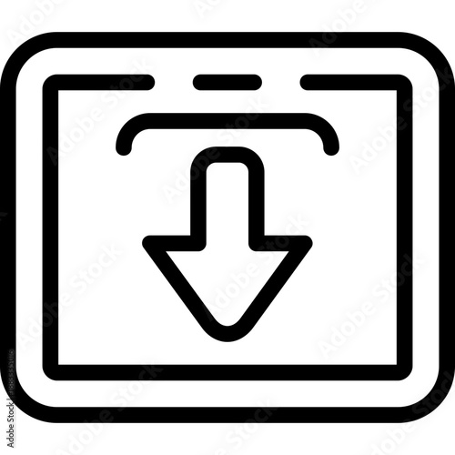 Down from bracket Icon