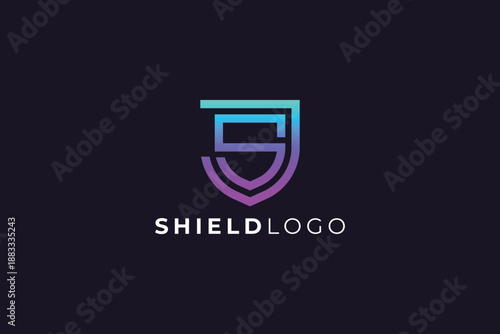 Letter J S Shield Logo for Security, Protection, and Corporate Branding