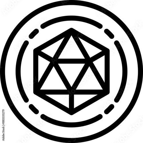 Dice d20 Icon