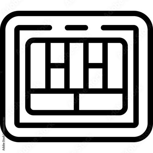 Diagram lean canvas Icon