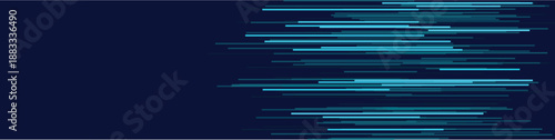 Futuristic abstract design featuring dynamic blue lines on a dark background for tech themes.