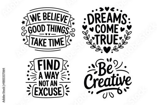 Inspirational Quotes and Typography Designs