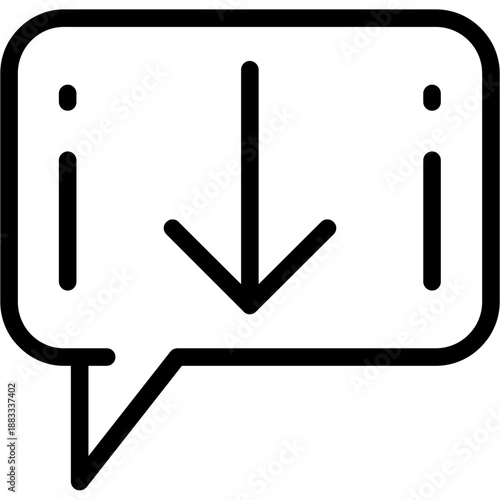 Comment arrow down Icon