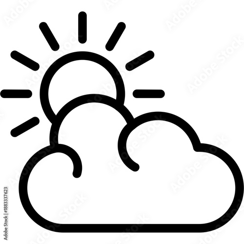 Cloud sun  Icon