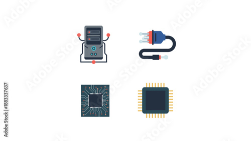 Microchip Computer Processor Circuit Board.