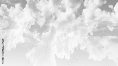 Sky with black and white cloud textured background. Dark ominous storm clouds