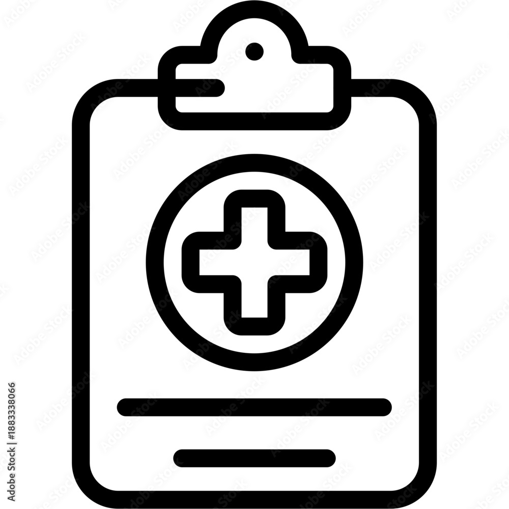 Obraz premium Clipboard medical Icon