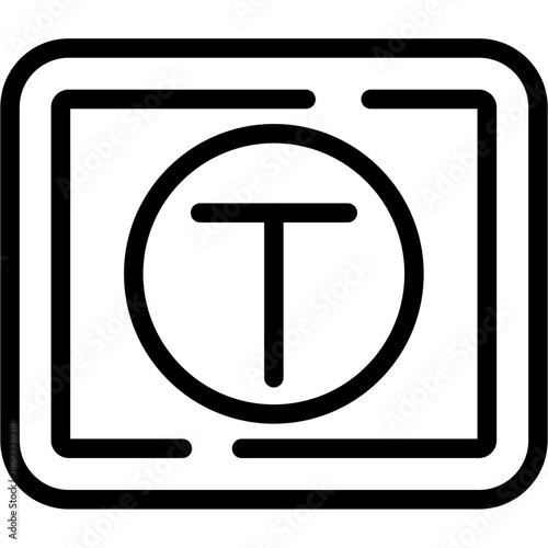 Circle t Icon