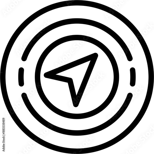 Circle location arrow Icon