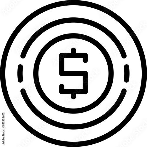 Circle dollar Icon