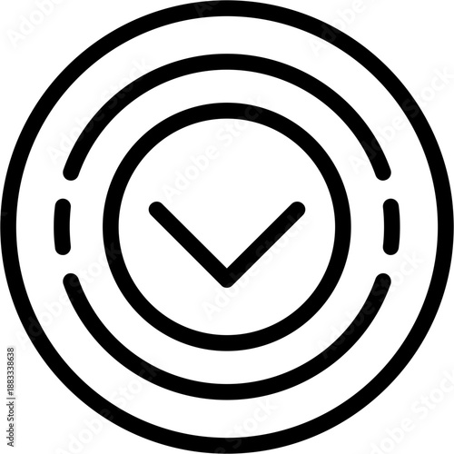 Circle chevron down Icon