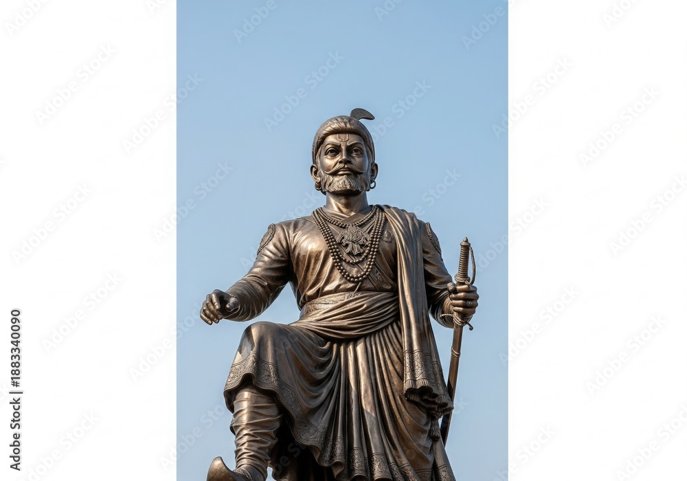 Obraz premium Chhatrapati Shivaji Maharaj Symbol of Leadership