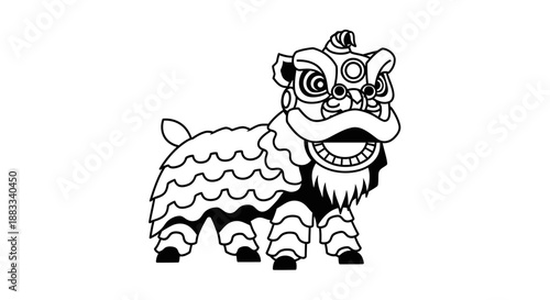 Mythical Lion Dance Creature