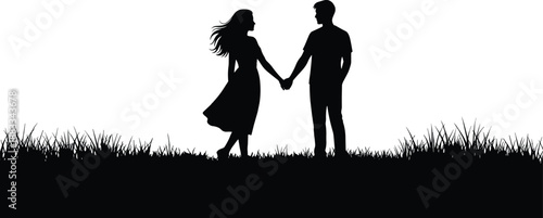 Love Holding Together Bond Promise Connection Unity Trust Romance Couple Silhouette Harmony Destiny Devotion Commitment Partnership Serenity Emotion Journey Togetherness Loyalty Affection