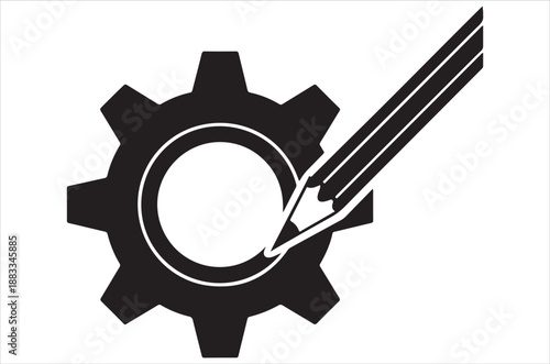 Customizefor banner and with glyph and line. black vector icons for Web UIaging design Vector illustrationsntings icon with glyph and line. black vector icons for Web UI on white background.