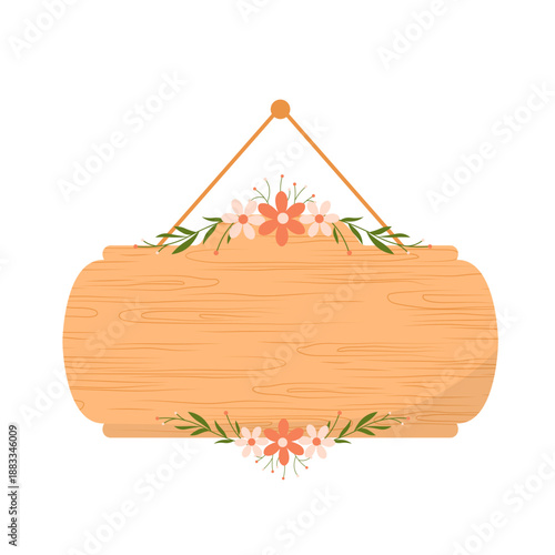 Aesthetic Wood Hanging Board