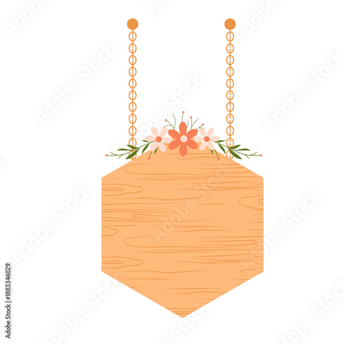 Aesthetic Wood Hanging Board